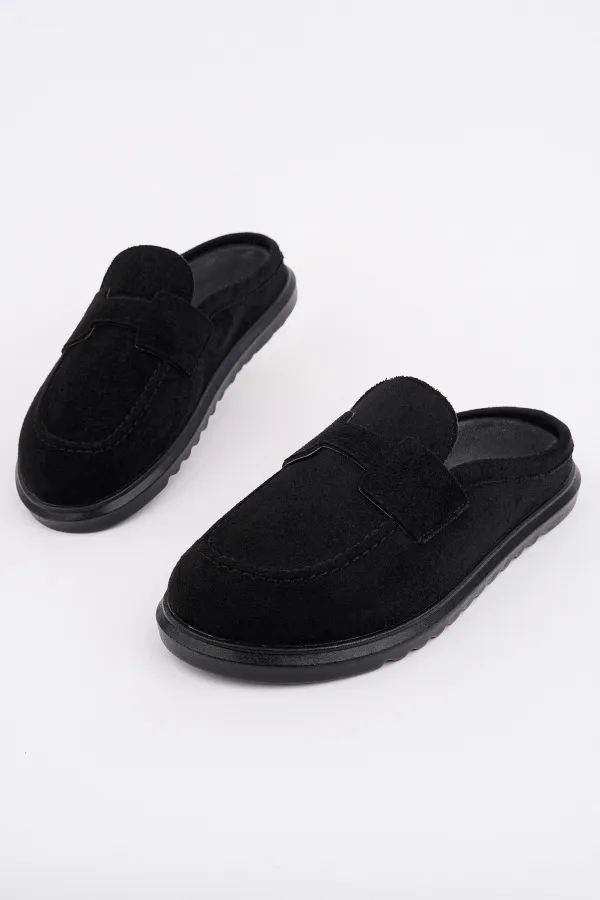 Mocassins Muggo Vintage en cuir suédé, décontractés et confortables, à bout fermé, pour femmes.