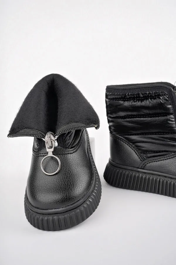 Bottes de pluie et de neige pour bébé Muggo CANDY, confort garanti, avec fermeture éclair avant et doublure en fourrure