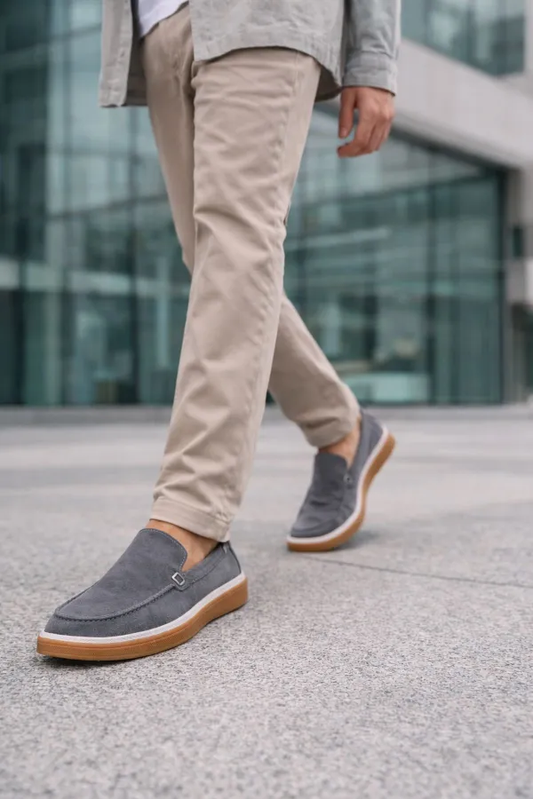 Muggo COVENT Genuine Suede Leather Laceless Men's Casual Loafer Shoes Muggo COVENT Genuine Suede Leather Laceless Men's Casual Loafer Shoes