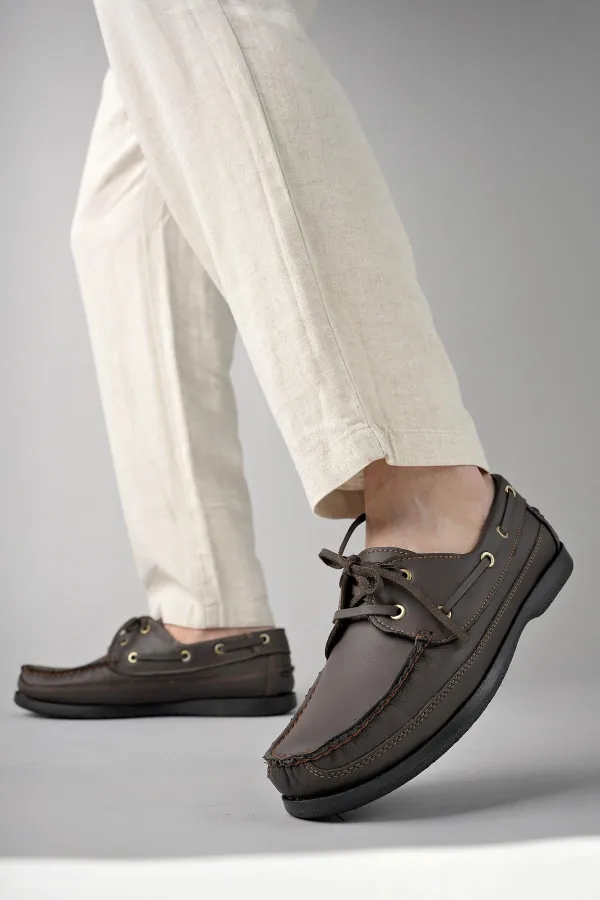 Muggo Sidro chaussures décontractées classiques en cuir véritable garanties pour hommes