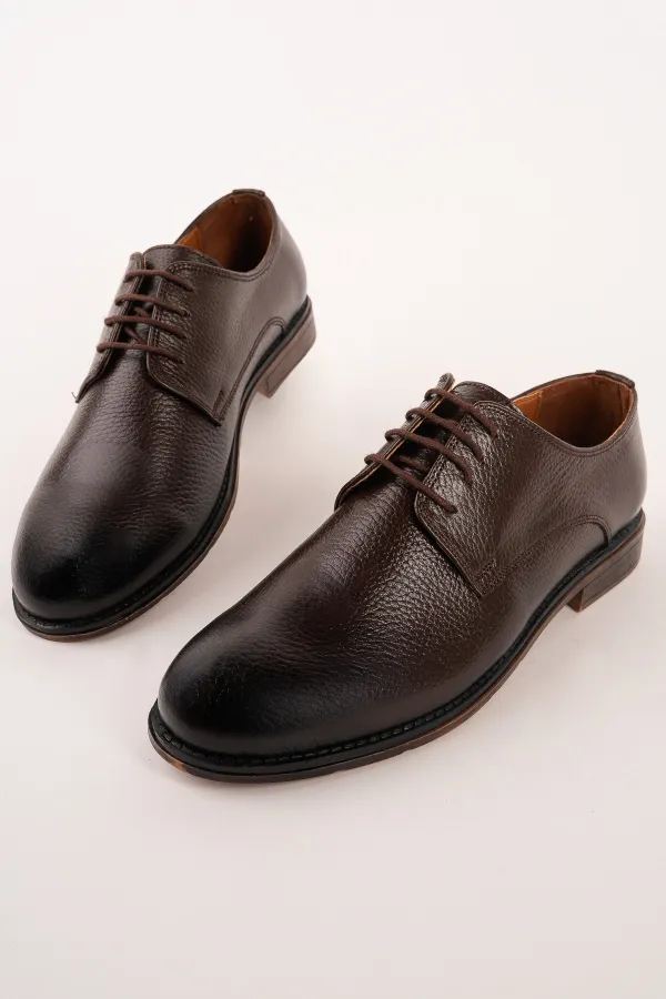 Muggo MATHEW Genuine Leather Lace-up Men's Classic Casual Shoes