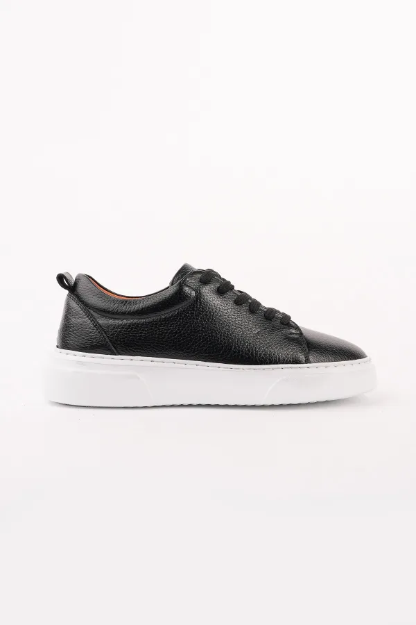 Muggo LEONS Genuine Leather Men's Thick Sole Lace-up Casual Sneaker Muggo LEONS Genuine Leather Men's Thick Sole Lace-up Casual Sneaker