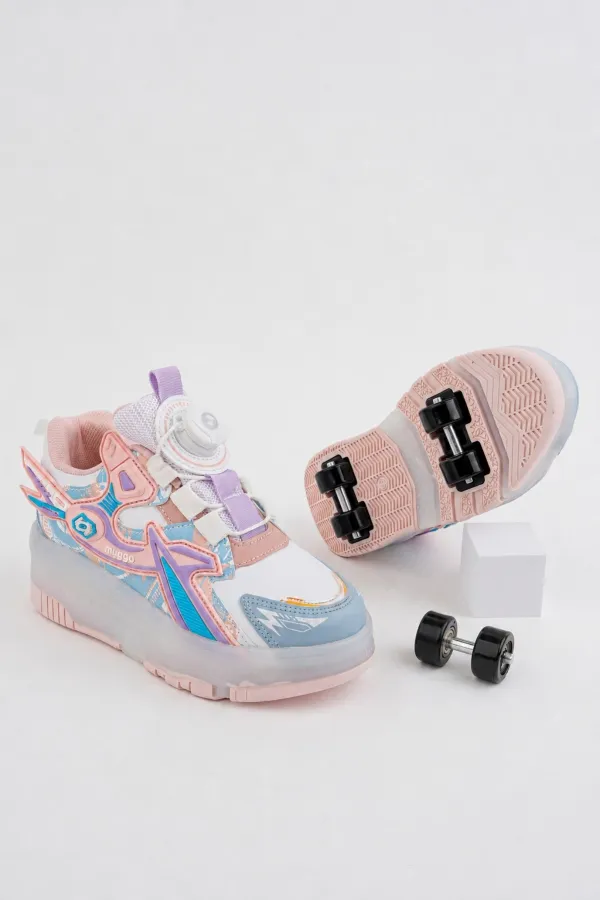 Muggo PATO Çocuk Işıklı Patenli Tekerlekli Sneaker Spor Ayakkabı