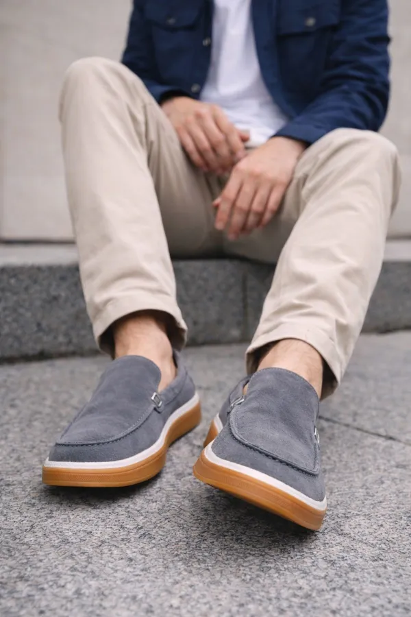 Muggo COVENT Genuine Suede Leather Laceless Men's Casual Loafer Shoes Muggo COVENT Genuine Suede Leather Laceless Men's Casual Loafer Shoes
