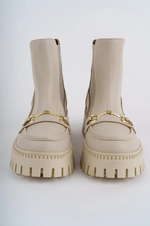 Bottines Chelsea pour femmes Muggo VESPER à boucle garantie et semelle épaisse