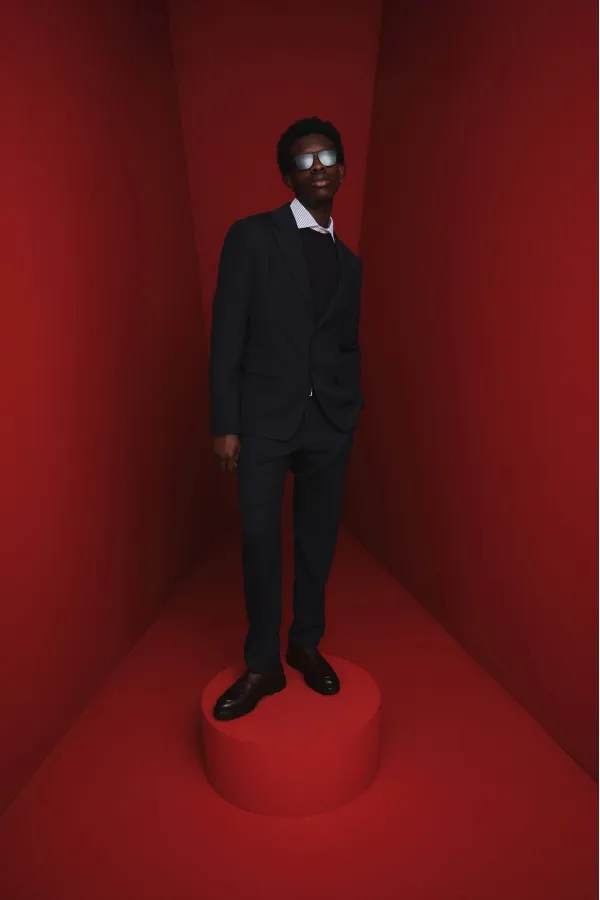 Muggo SAMUEL Chaussures pour hommes classiques et confortables en cuir véritable, style décontracté, avec semelle orthopédique épaisse.