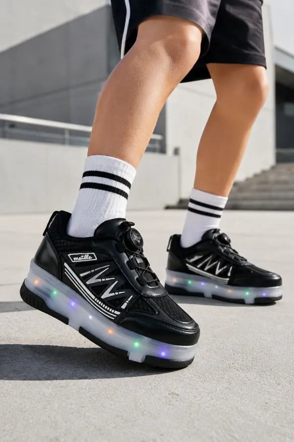 Muggo SKY Kids Light-Up Roller Skate Sneaker Sports Shoes Muggo SKY Kids Light-Up Roller Skate Sneaker Sports Shoes