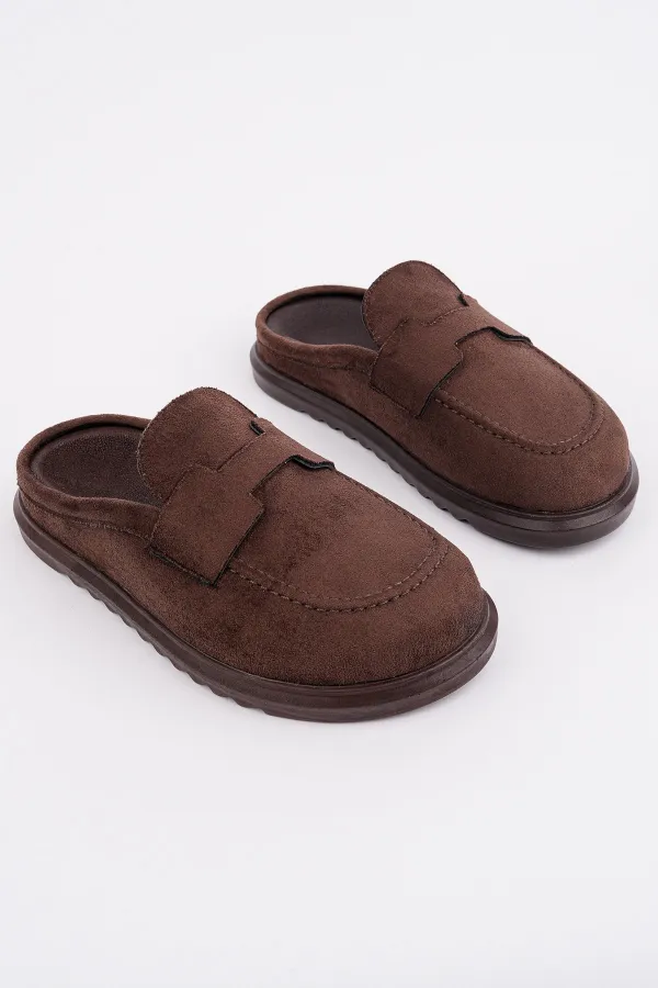 Mocassins Muggo Vintage en cuir suédé, décontractés et confortables, à bout fermé, pour femmes.