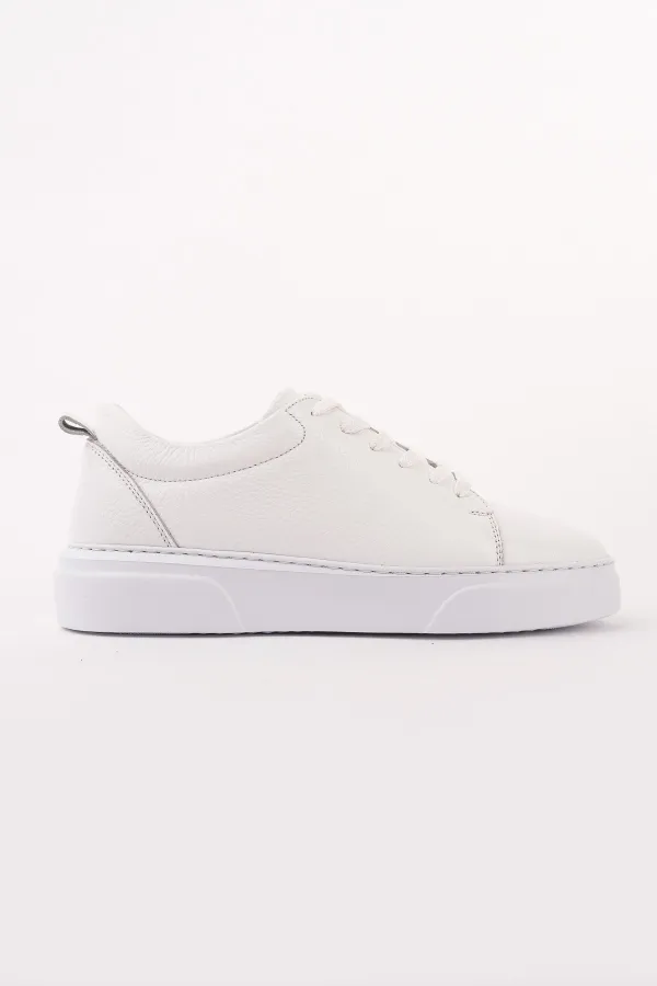 Muggo LEONS Genuine Leather Men's Thick Sole Lace-up Casual Sneaker Muggo LEONS Genuine Leather Men's Thick Sole Lace-up Casual Sneaker