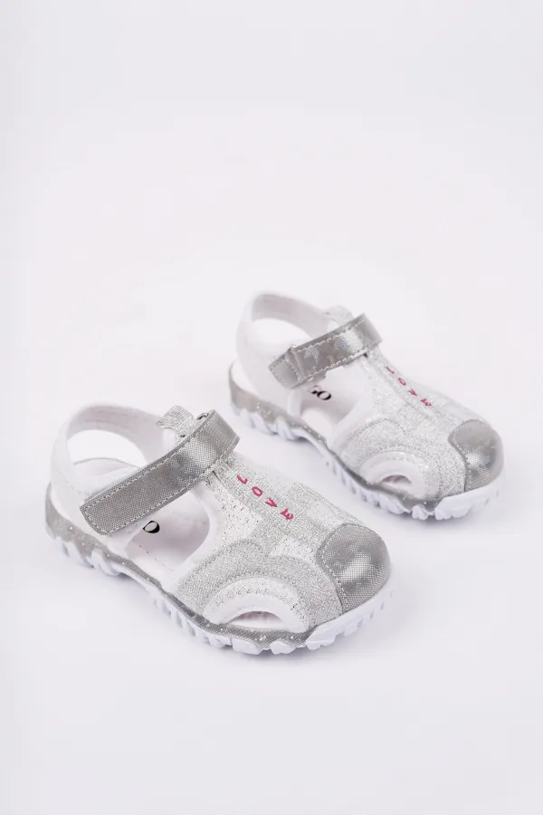 Muggo SLYVESTER Günlük Önü Kapalı Cırtlı Unisex Çocuk Sandalet