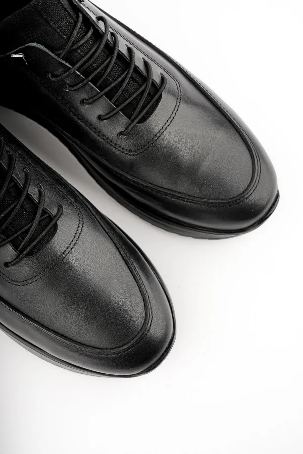 Muggo GRATUIT Garantie Chaussures orthopédiques confortables et classiques décontractées pour hommes en cuir véritable