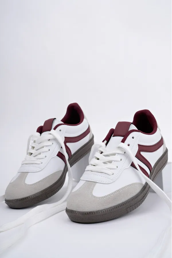 Muggo GARCİA Garantili Unisex Ortopedik Günlük Bağcıklı Yürüyüş Koşu Sneaker Spor Ayakkabı