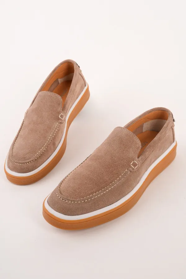 Muggo COVENT Genuine Suede Leather Laceless Men's Casual Loafer Shoes Muggo COVENT Genuine Suede Leather Laceless Men's Casual Loafer Shoes