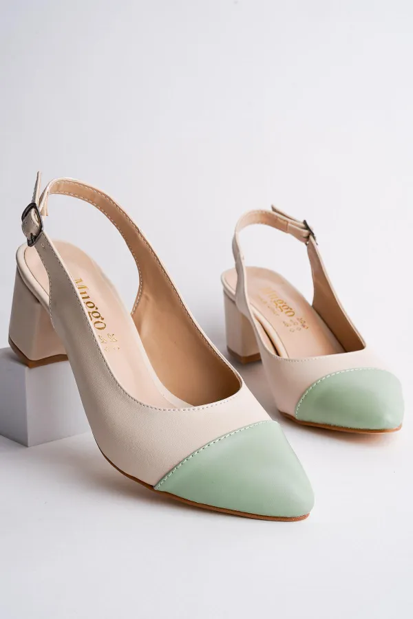 Muggo SHARON Garantili Kadın Günlük Topuklu Ayakkabı