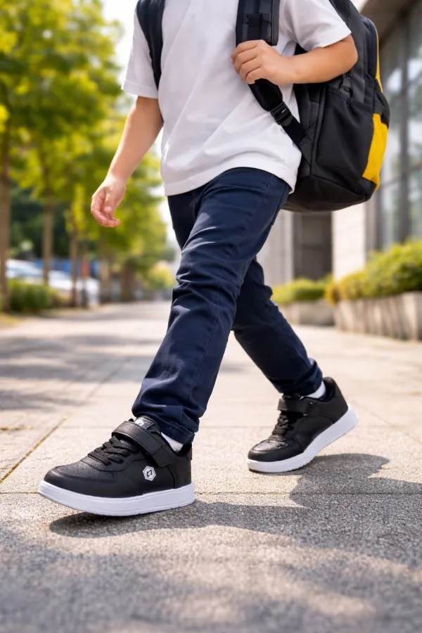 Muggo SNYDER Velcro and Lace-up Kids' Casual Sneaker Sports Shoes Muggo SNYDER Velcro and Lace-up Kids' Casual Sneaker Sports Shoes