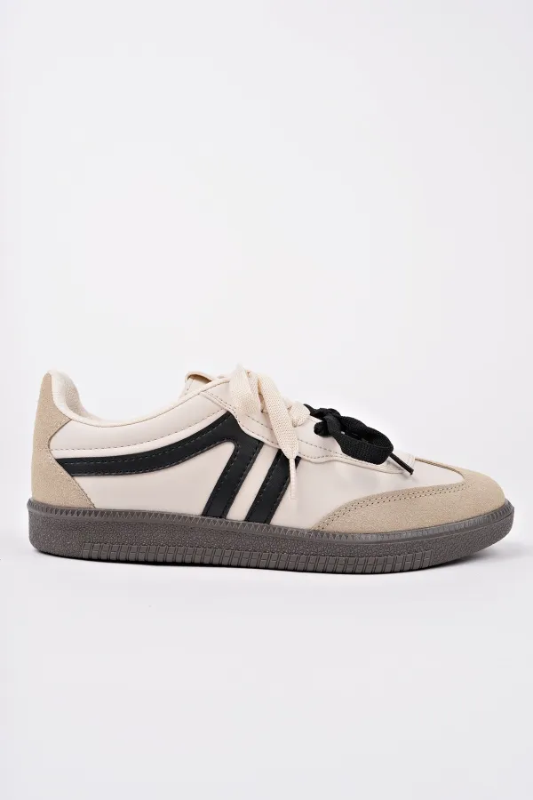 Muggo RETRO Çift Bağcıklı Günlük Kadın Sneaker Spor Ayakkabı