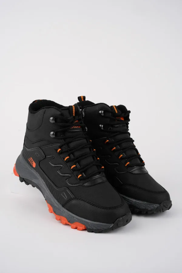 Bottes d'hiver unisexes Muggo Alaska, garanties pour la randonnée en plein air, à lacets et fermeture éclair latérale.