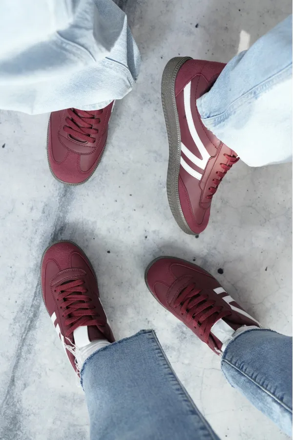 Muggo GARCİA Garantili Unisex Ortopedik Günlük Bağcıklı Yürüyüş Koşu Sneaker Spor Ayakkabı