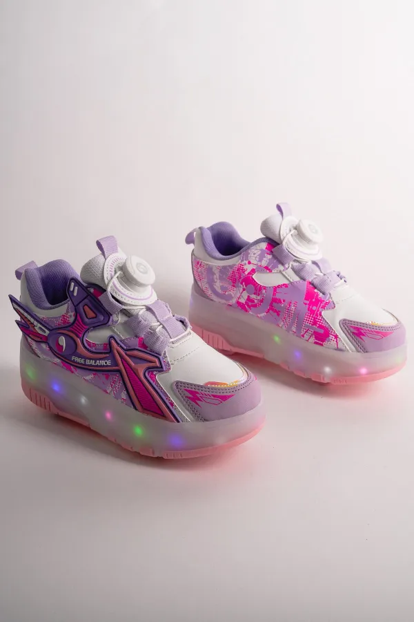 Muggo PATO Çocuk Işıklı Patenli Tekerlekli Sneaker Spor Ayakkabı