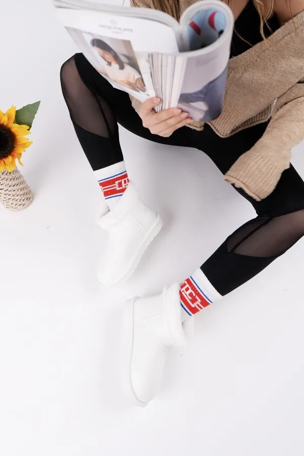 Muggo FROSTY Kadın Kürklü Yağmur Ve Kar Botu