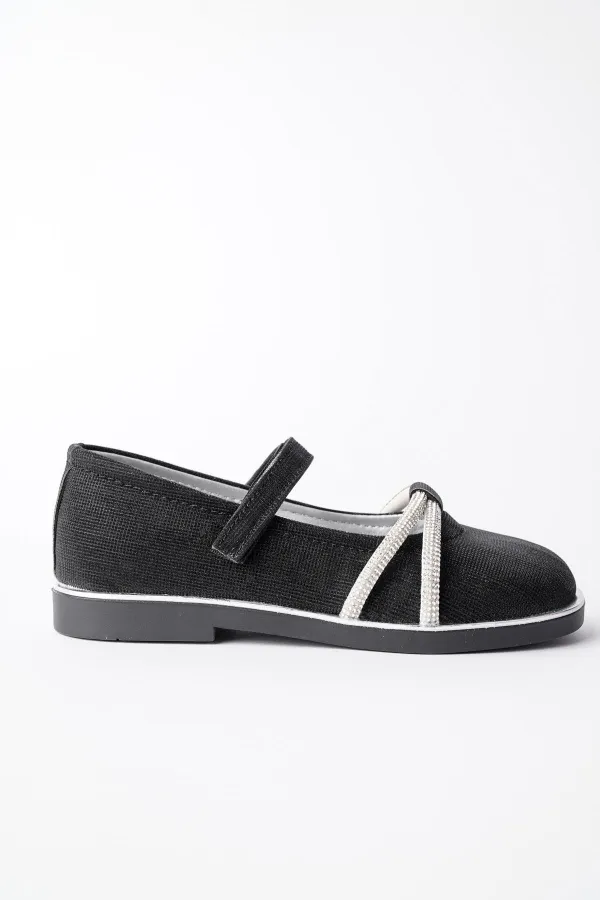 Ballerines Muggo UNICORN pour filles, semelle orthopédique légère, ornées de strass et fermeture velcro, garanties pour tous les jours.