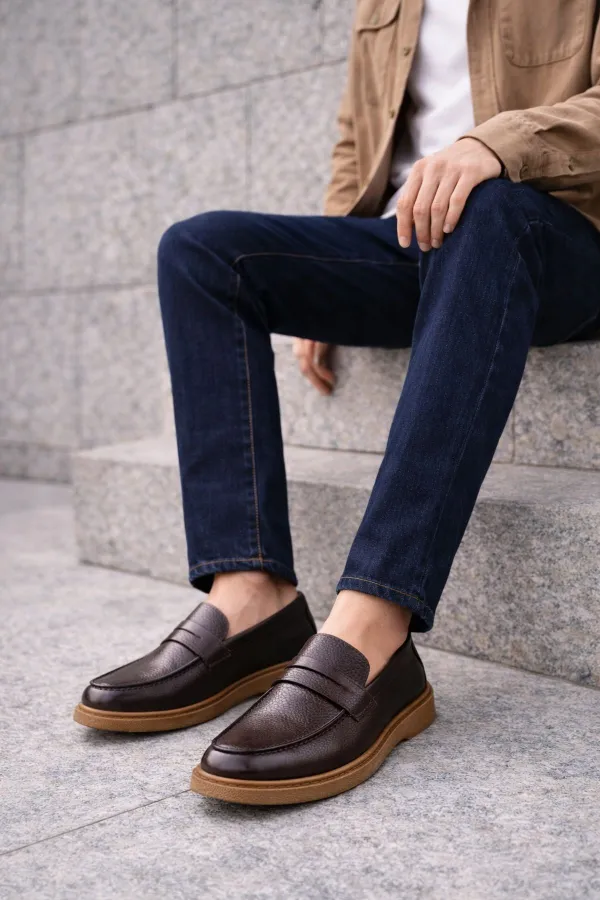 Muggo PEDRO Genuine Leather Slip-on Men's Classic Casual Shoes Muggo PEDRO Genuine Leather Slip-on Men's Classic Casual Shoes