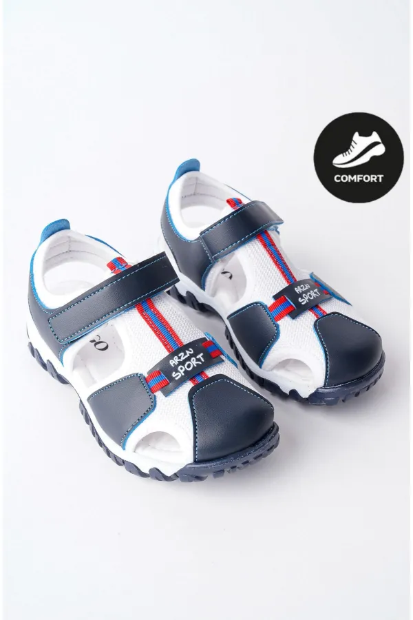 Sandales unisexes pour enfants Muggo TWEETY, garanties pour un usage quotidien, avec semelle orthopédique légère et bout fermé, fermeture velcro.