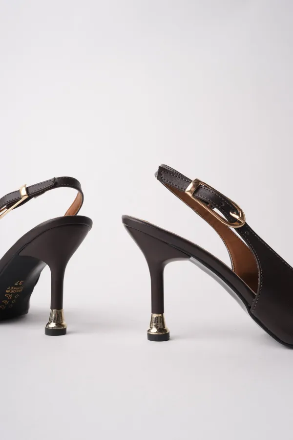 Escarpins à bout pointu et dos ouvert pour femmes Muggo CHIC