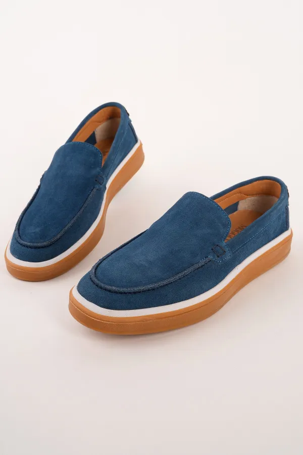 Muggo COVENT Genuine Suede Leather Laceless Men's Casual Loafer Shoes Muggo COVENT Genuine Suede Leather Laceless Men's Casual Loafer Shoes