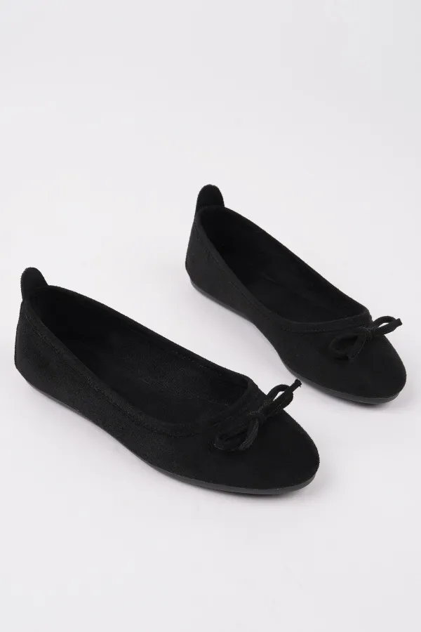 Muggo MİU Fiyonklu Kadın Deri Günlük Babet