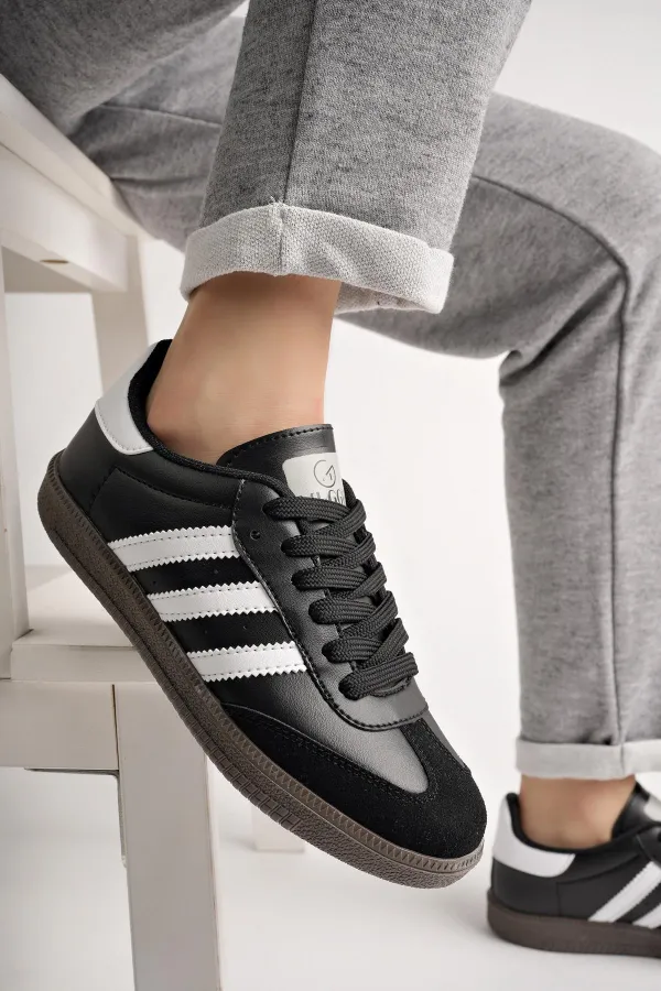 Muggo JABBAR Unisex Ortopedik Günlük Garantili Bağcıklı Yürüyüş Koşu Sneaker Spor Ayakkabı