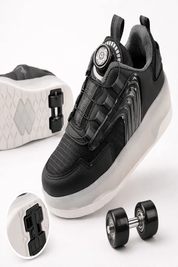 Muggo FLOW Kids Light-Up Roller Skate Sneaker Sports Shoes Muggo FLOW Kids Light-Up Roller Skate Sneaker Sports Shoes