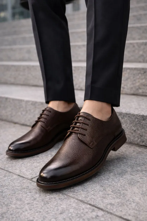 Muggo MATHEW Genuine Leather Lace-up Men's Classic Casual Shoes Muggo MATHEW Genuine Leather Lace-up Men's Classic Casual Shoes