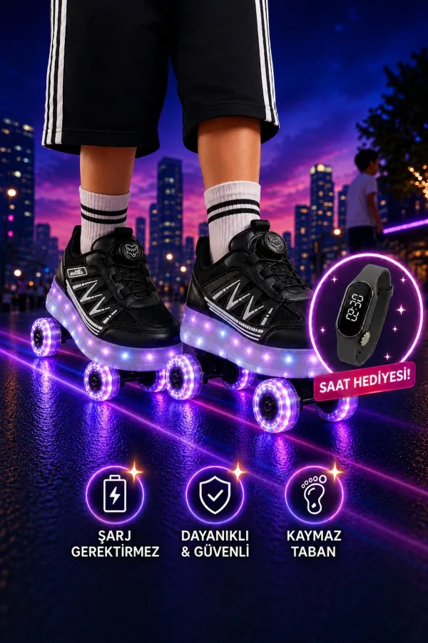 Muggo SKATE Kids' Light-Up Roller Skates/Sneakers Muggo SKATE Kids' Light-Up Roller Skates/Sneakers
