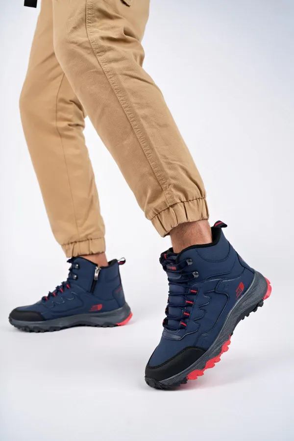 Bottes d'hiver unisexes Muggo Alaska, garanties pour la randonnée en plein air, à lacets et fermeture éclair latérale.