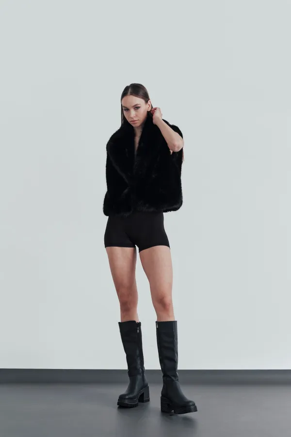 Muggo ARONGO garanti ceinture détail fermeture éclair talon plateforme bottes pour femmes