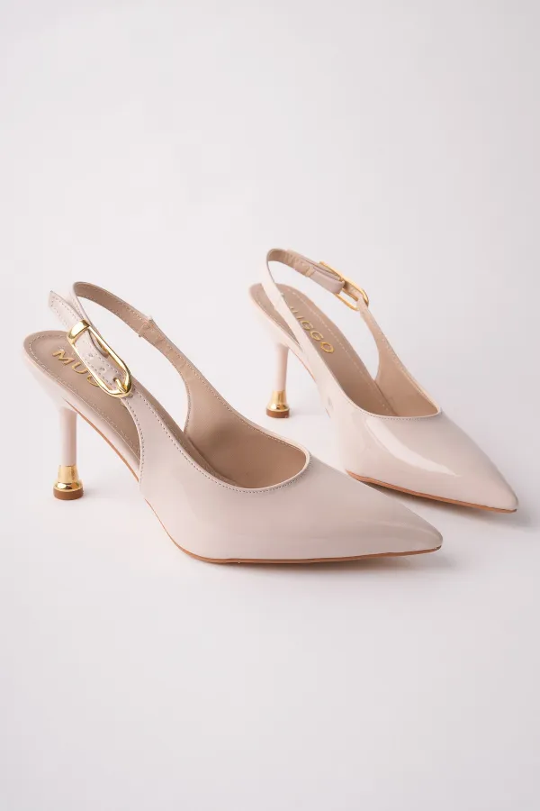 Escarpins à bout pointu et dos ouvert pour femmes Muggo CHIC