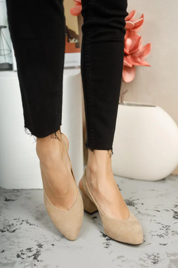 Muggo GZHW711 Escarpins à talons hauts pour femmes, dos nu, style classique décontracté, élégants et confortables.