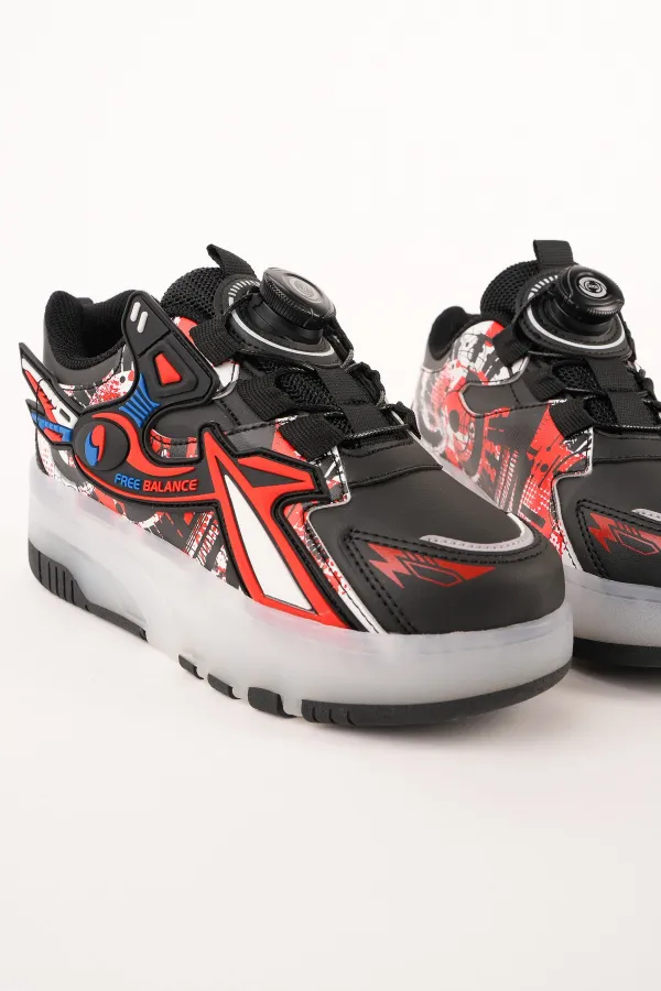 Muggo PATO Çocuk Işıklı Patenli Tekerlekli Sneaker Spor Ayakkabı