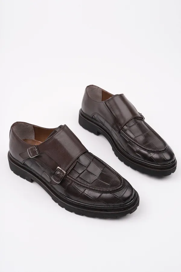 Chaussures orthopédiques décontractées pour hommes Muggo DIEGO Classic en cuir véritable