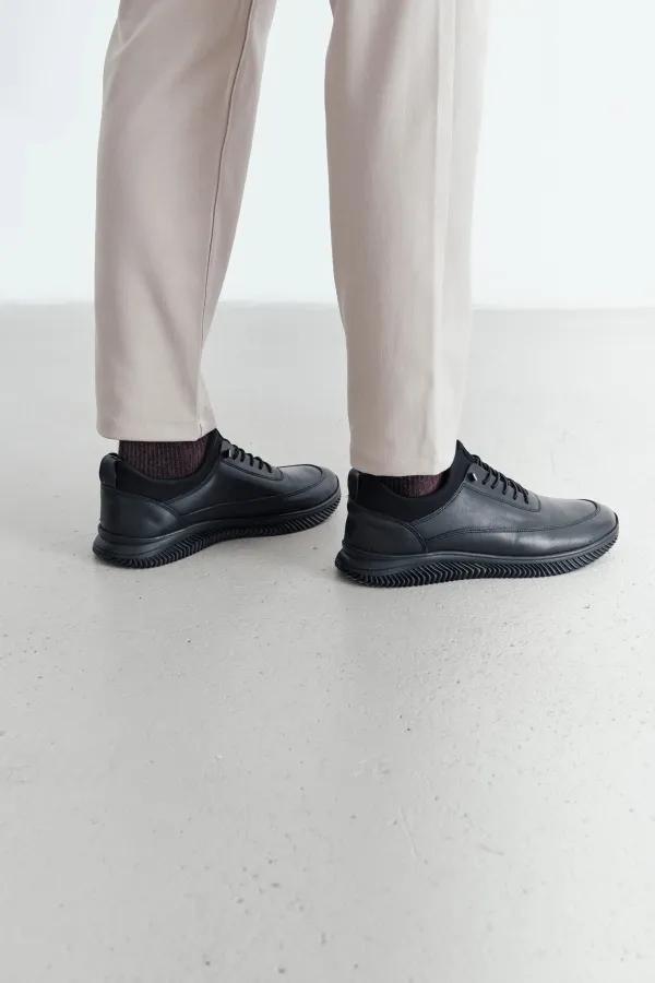 Muggo Fire Garantili Erkek Günlük Klasik Hakiki Deri Casual Rahat Ortopedik Ayakkabı