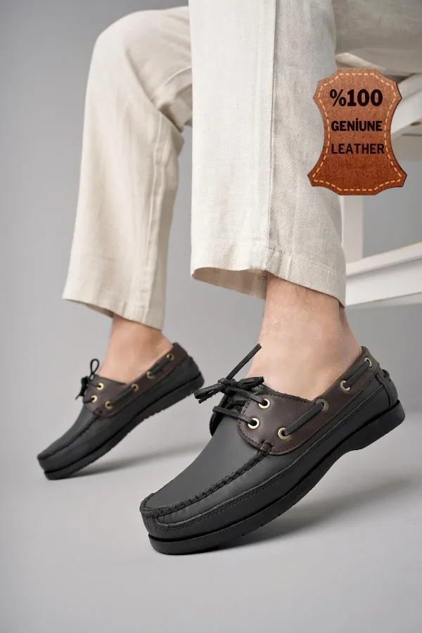 Muggo Sidro Garantili Hakiki Deri Erkek Günlük Klasik Casual Ayakkabı