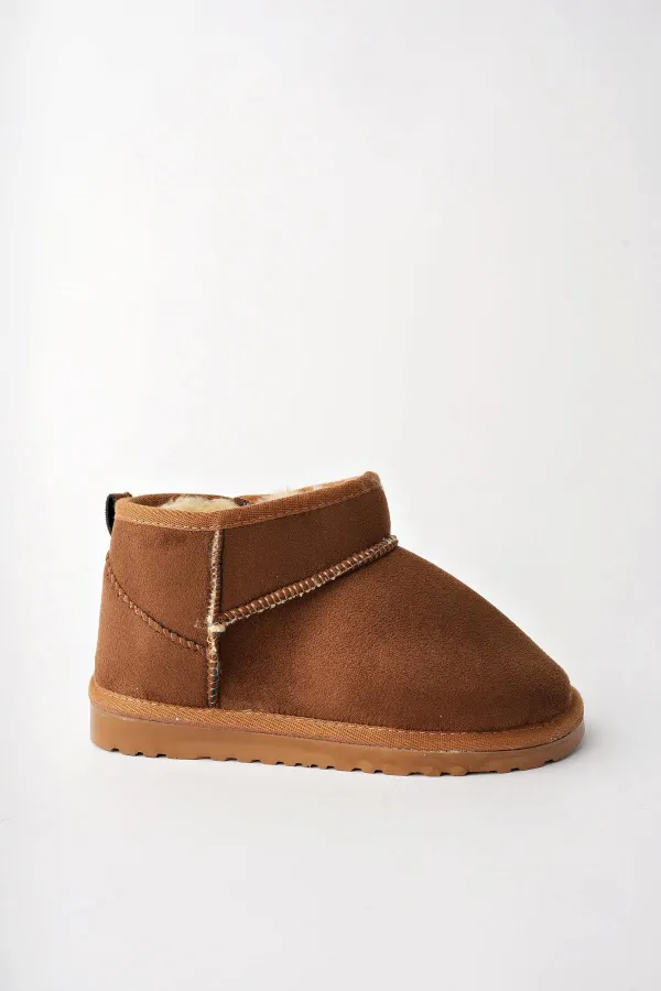 Bottines Muggo SNOW Guaranteed pour enfants, unisexes, à semelle épaisse et doublure en fourrure, idéales au quotidien.