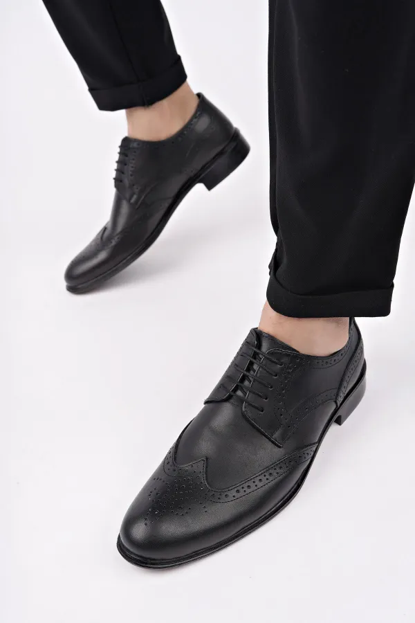 Muggo H046 Genuine Leather Classic Men's Shoes