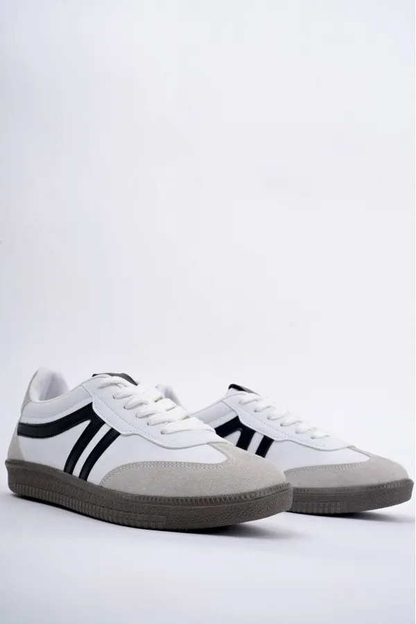 Muggo GARCİA Garantili Unisex Ortopedik Günlük Bağcıklı Yürüyüş Koşu Sneaker Spor Ayakkabı