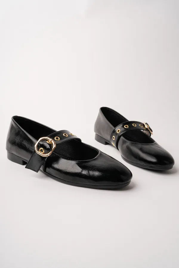 Ballerines Muggo DAISIE pour femmes avec boucle dorée