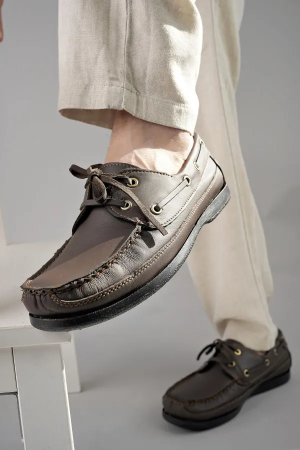 Muggo Sidro chaussures décontractées classiques en cuir véritable garanties pour hommes