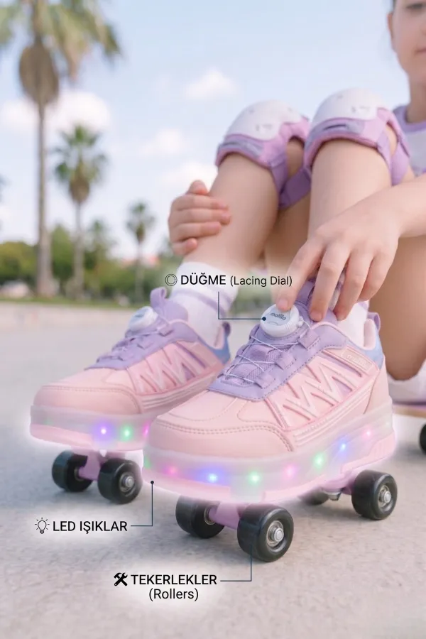 Muggo SKATE Kids' Light-Up Roller Skates/Sneakers Muggo SKATE Kids' Light-Up Roller Skates/Sneakers