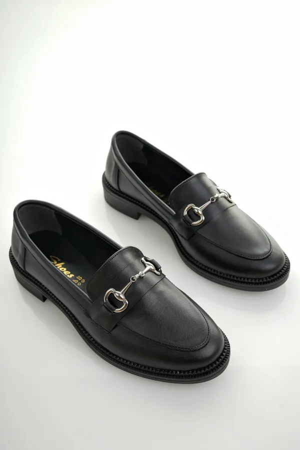 Mocassins décontractés pour femmes Muggo SUSSIE avec boucle métallique garantie