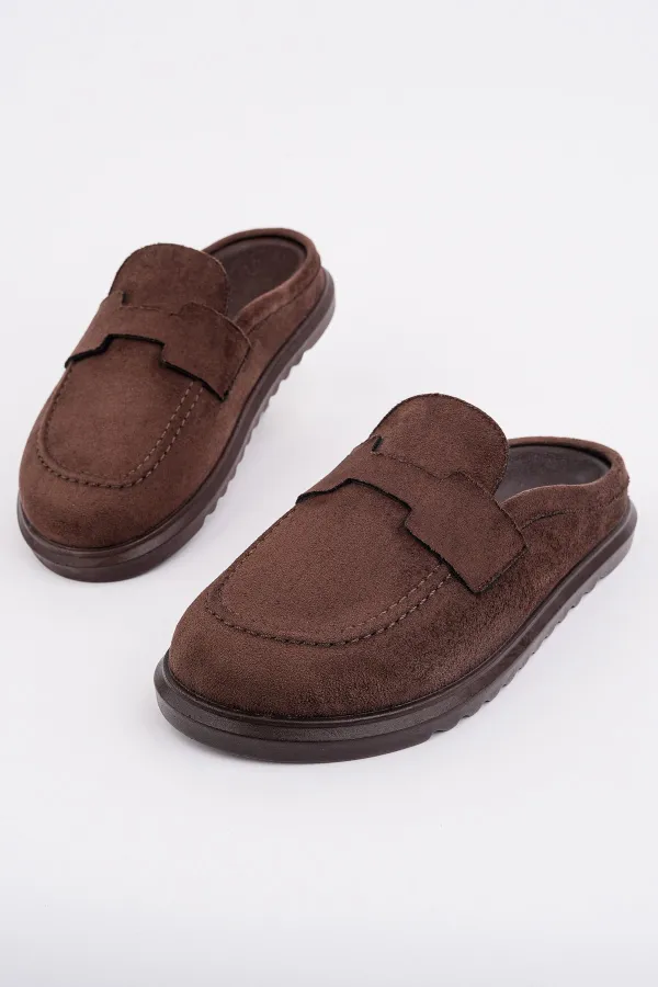 Mocassins Muggo Vintage en cuir suédé, décontractés et confortables, à bout fermé, pour femmes.